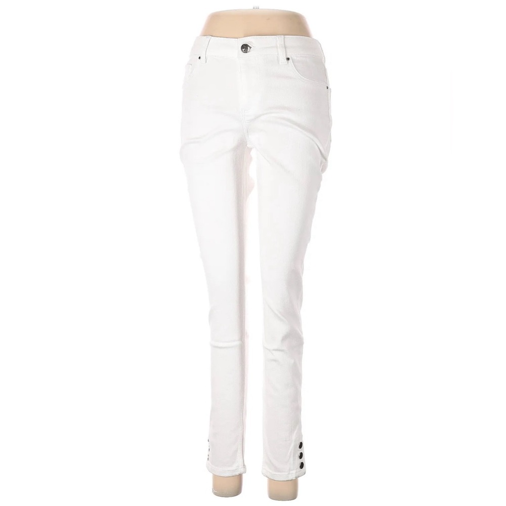 Lascana White‎ Skinny Jeans Button Bottom Women’s Size 4 EUC